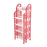 TEL Queen Kitchen Rack 5 Step-Red And White - 861561