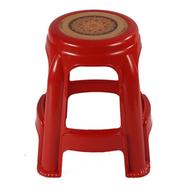 TEL Round High Stool Red Printed - 861706 icon