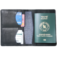 THE MEN's CODE Black Color Crocodile Leather Passport Holder - MPD001 icon