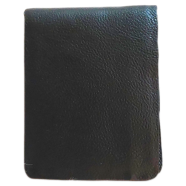 THE MEN's CODE Black Leather Short Wallet - For Men - MWE02