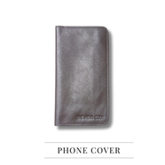 THE MEN's CODE Brown Leather Long Wallet Phone Cover For Men/Women - MWP002