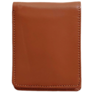 THE MEN's CODE Brown Leather Short Wallet For Men - MWA002