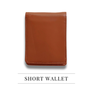 THE MEN's CODE Brown Leather Short Wallet For Men - MWA002