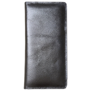 THE MEN's CODE Chocolate Color Leather Long Wallet - For Men/Women - MWL004