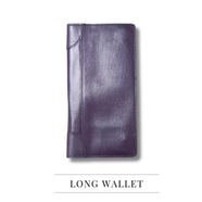 THE MEN's CODE Purple Color Fancy Leather Long Wallet For Men/Women - MWF001