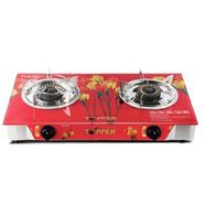 TOPPER Double Glass Auto Gas Stove NG (GLS-206) - TPR00055