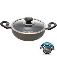 TOPPER Nonstick Glamour Deep Fry Pan With Lid IB (Black)- 24 cm - 805605