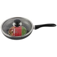 TOPPER Nonstick Glamour Fry Pan With Lid (Spatter Grey)- 24 cm - 805652