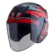 TORQ Arrow Revali Helmets - Glossy Red And Black
