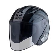 TORQ Atom Leak Helmets - Glossy Grey And Black Universal Size