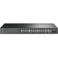 TP-LINK TL-SL2428P 24-Port 10/100 Mbps plus 4-Port Gigabit Smart Switch with 24-Port PoE plus image