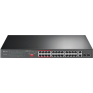 TP-Link TL-SL1226P 24-Port 10/100 Mbps plus 2-Port Gigabit Rackmount Switch with 24-Port PoE plus - TL-SL1226P
