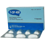 T-Cef 400mg Capsule 7's Strip icon