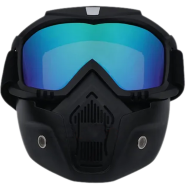 Tactical Face Goggles For Motorcycle Riding Detachable Two Part Open Face Universal 1 Pcs