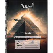 Talent Khata 200 Page Premium White Spiral (Any Design) - WS200.B