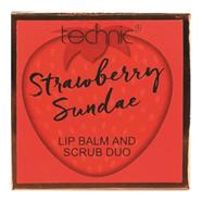 Technic Lip Scrub and Balm Duo - Strawberry - 5021769811626