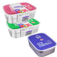 Tedemei 1.1Ltr Stainless Steel Lunch Box (Any Color) - 1 Pcs icon