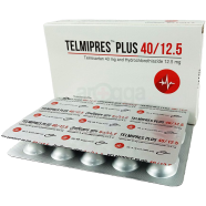 Telmipres Plus40 mgPlus 12.5 mg 10's Strip Tablet