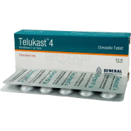 Telukast4 mg Chewable 10's Strip Tablet icon