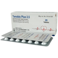 Tenobis Plus 2.5mg 6.25mg Tablet 14's Strip