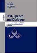 Text, Speech and Dialogue - Lecture Notes in Computer Science: 5246