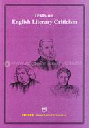 Texts On English Literary Criticism