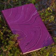 Texture Purple Notebook (Handmade Jute Board Cover)