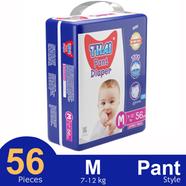 Thai Pant System Baby Diapers (M Size) (7-12 kg) (56pcs)