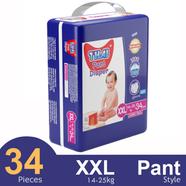 Thai Pant System Baby Diapers (XXL Size) (14-25 kg) (34pcs)