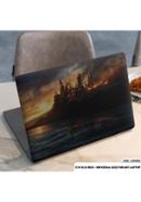 The Burning City Harry Potter Laptop Sticker image