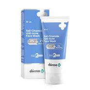 The Derma Co Sali-Cinamide Anti-Acne Face Wash with 2percent Salicylic Acid and 2percent Niacinamide - 80ml