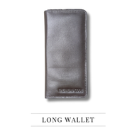 The Men's Code Brown Leather Long Wallet For Men - MWL002