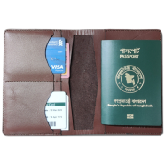 The Men's Code Chocolate Color Crocodile Leather Passport Holder - MPD003 icon