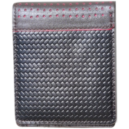 The Men's Code Chocolate Color Pati Design Short Leather Wallet For Men - MWD001 icon