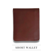 The Men's code Chocolate Color Leather Short Wallet For Men - MWE004