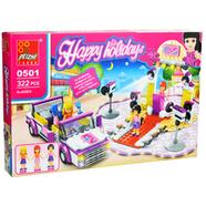 The Peizhi Puzzle building blocks Building kit, 322 parts Happy Holiday - Discotheque with a car - 0501