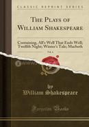 The Plays of William Shakespeare, Volume-4