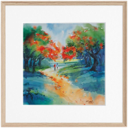 The Spring, Watercolor - (26x26)inches