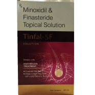 Tinfal F Minoxidil 5/0.1percent Solution with Finasteride Topical Solution - 60 ml