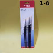 Joytiti Artist Round Color Brush (1-6) 6Pcs image