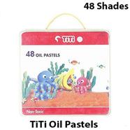Joytiti Oil Pastels 48 Shades Box -Non Toxic image