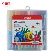 Titi oil Pastel mini 24 shades set (plastic box)