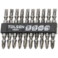 Tolsen 10 Pcs Double End Screwdriver Bits Set Industrial Quality with Magnet - Model : 20361 icon