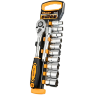 Tolsen 12 Pcs 1/2 inch Drive Quick Release Reversible Ratchet Handle with Sockets Set Industrial Series - Model : 15152 icon