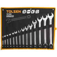 Tolsen 12 Pcs Double Open End Spanner Set 6mm - 32mm - Model : 15165