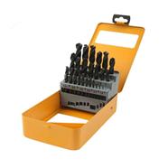 Tolsen 25pcs HSS High Speed Twist Drill Bits Set (1.5-13mm) w/ Hard Case Mode - Model : 75082