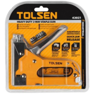 Tolsen 3-Way Stapler 4-14mm Heavy Duty for Wood Plywood chipboard - Model : 43021