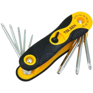 Tolsen 8 Pcs Folding Torx Star Allen Hex Key Set - Model : 20069 icon