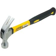 Tolsen 8oz Claw Hammer Fiberglass Handle Smooth Face Nail Puller Grip pro Series - 25028