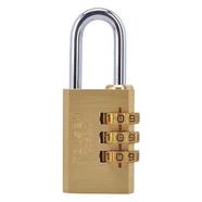 Tolsen Industrial Combination Brass Padlock with 3 Code Wheels 30mm - Model : 55123